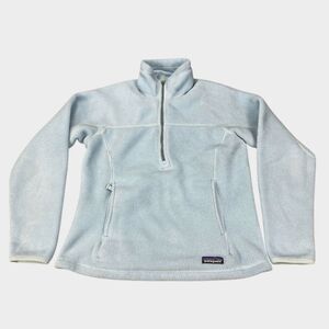 Patagonia Synchilla Quarter Zip Fleece Pullover Baby Blue Women’s Small